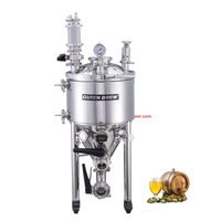 Guten Fermenteur de bière conique à double enveloppe en acier inoxydable Fermenteur conique de bière Unitank isobare 30L-105L