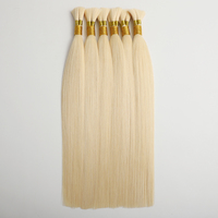 Lots de Cheveux Humains 12A en Gros, 100% Alignés dans le Sens de la Cuticule, Cheveux Russes Blond 613 #   Cheveux naturels pour fabricants d'extensions capillaires