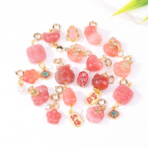 Ciondolo in Agata con Pixiu per Creazione di Gioielli, Accessorio per Bracciali e Collane Fai-da-Te, Vari Stili - Product Image 3