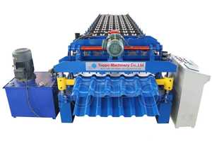 Kenya 840 + 900 hồ sơ máy màu tráng tấm thủy lực chuyển đổi hai lớp hình thang + sóng cuộn tạo thành máy - Product Image 3