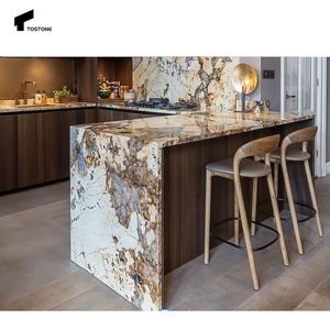 Dalles de quartzite naturel atmosphérique Tostone <span class=keywords><strong>Patagonia</strong></span> 18 mm-20 mm pour murs, îlots, tables, comptoirs de salle de bain, escaliers, décoration - Product Image 4