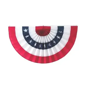 Amerikaanse Onafhankelijkheidsdag String Vlaggen Banner Halfronde Vlag Feestdecoratie 4 July Decoratie Wanddecoraties