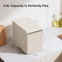 Composteur de comptoir intelligent 4,2 L à nettoyage automatique, transformant les déchets alimentaires en engrais, machine à compost pour déchets alimentaires d'intérieur