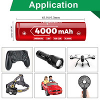 Sel Baterai Lithium Ion Vapcell N40 INR18650 4000mAh Asli Grosir untuk Paket Baterai Pasokan Jumlah Besar