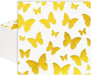 थोक 2-प्लाई सोने की पन्नी पोलका डॉट नैपकिन सफेद प्रिंटेड पेपर नैपकिन सफेद मुद्रित पेपर नैपकिन बैग - Product Image 1