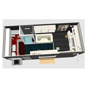 Low Cost Glass Prefab Mobile Flat Pack Coffee Shop Container Prefab House <strong>Reviews</strong> - Product Image 5