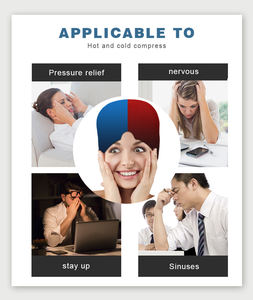 AMZ, gran oferta, envoltura de cabeza de hielo <span class=keywords><strong>para</strong></span> migraña, terapia de frío, <span class=keywords><strong>Gel</strong></span> <span class=keywords><strong>para</strong></span> aliviar el dolor de cabeza, gorra de hielo <span class=keywords><strong>para</strong></span> la tensión, <span class=keywords><strong>ojos</strong></span> hinchados, gorra <span class=keywords><strong>para</strong></span> aliviar la migraña - Product Image 4