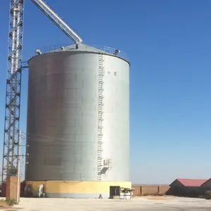 Corn paddy wheat soybean rice grain storage silos galvanized steel grain bins