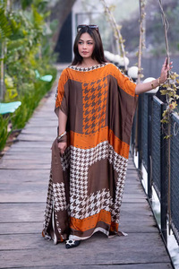 超过53色字母印花时尚穆斯林布卡迪拜服装阿拉伯长袍女装服装非洲 - Product Image 5