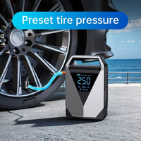 Démarreur de Batterie de Voiture Portable d'Urgence 8000 mAh avec Compresseur d'Air et Gonfleur de Pneus