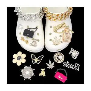 CROCS, Accessories, Piece Crocs Designer Butterfly Flower Perfume Bling  Charms Shoe Decoration