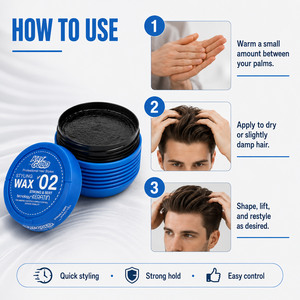 OEM Men <b>Hair</b> Wax Strong Hold Easy Wash <b>Texturizing</b> Styling <b>Product</b> Custom Logo Wholesale - Product Image 5