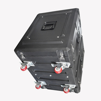 3U 4U 5U 6U 8U 10U 12U 14U 16U 20U 23U étanche anti-choc ampli trolly flight case avec roues 19 Inch flight rack mount case