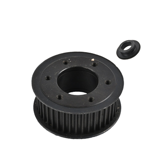アルミ合金ダブルギアエッジ同期ベルトプーリー非標準タイミングマルチ仕様テーパースリーブスチールOEM用 - Product Image 1