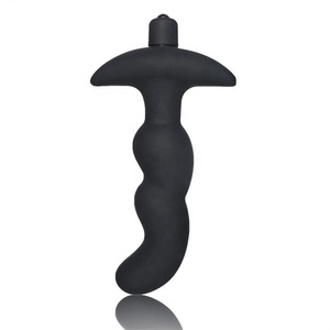 AliExpress Hot Sale 10 Speeds Twisted Anal <strong>Plug</strong> Adult Men's Silicone Sex Toy for Women's <strong>G</strong>-Spot Stimulating - Product Image 1