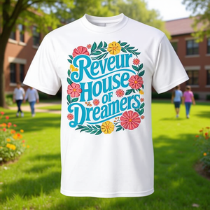 Reveur House Of Dreamers T-Shirt School Spirit Design imprimé floral unisexe taille adulte - Product Image 3
