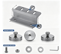Lot de 4 supports de montage magnétiques en aluminium, sans perçage, capacité de 1200 lb, robustes, antirouille, pour camping-car, bateau, remorque, abri, camion