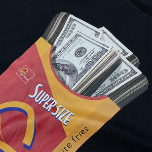 Personalizado al por mayor de algodón de primera calidad Boxy Oversize Heavyweight Screen Print gráfico camisetas para los hombres - Product Image 4