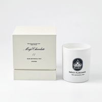 Coffret Cadeau de Bougies Parfumées en Verre à la Cire de Soja avec Logo Personnalisé en Gros