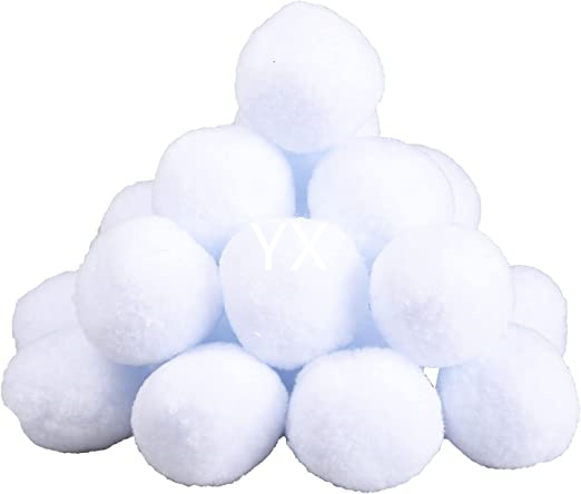 40Pcs מקורה כדור שלג להילחם, Snowtime משחק, מציאותי שלג כדורי ילדים חג המולד מקורה המפלגה דקור