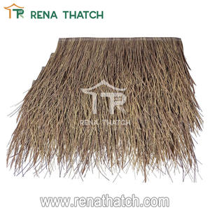 Matériaux recyclables de toit de chaume en <span class=keywords><strong>gazon</strong></span> tuiles de toit de chaume synthétique paille artificielle pour chalets - Product Image 5