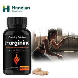 Cápsula Premium de l-arginina para el crecimiento muscular, suplemento de esencia de jengibre, extrafuerte para energía, salud cardíaca, vascularidad y resistencia - Product Image 1