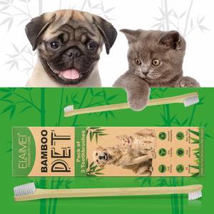 Escova de dentes para cachorro, escova de dentes dupla face com cerda macia, para cães e gatpersonalizados, de bambu natural, eco amigável - Product Image 6