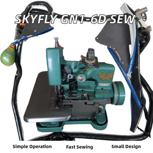 Machine à coudre <span class=keywords><strong>surjeteuse</strong></span> électrique automatique mini SKYFLY GN1-6D, neuve, avec protection d'aiguille facile à utiliser pour usage domestique - Product Image 2