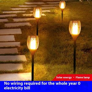 Lampe de Sol Solaire à Flamme Blanc Chaud de Style Chinois en ABS, Décorative pour Extérieur, Jardin, Cour, Villa, Communauté, Fabrication sur Mesure - Product Image 3