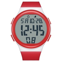 Neue Teenager Unisex Studenten Digitaluhr aus Acryl, modisch, leuchtend, wasserdicht, elektronische Uhr, großer Bildschirm, Wecker, Sportuhr