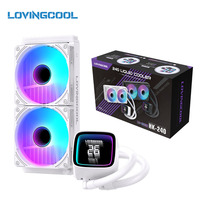 Refroidisseur liquide multi-prises LOVINGCOOL 240 mm, radiateur AIO, base en cuivre massif, ventilateur ARGB, pour PC gaming, overclocking, en stock, expédition immédiate