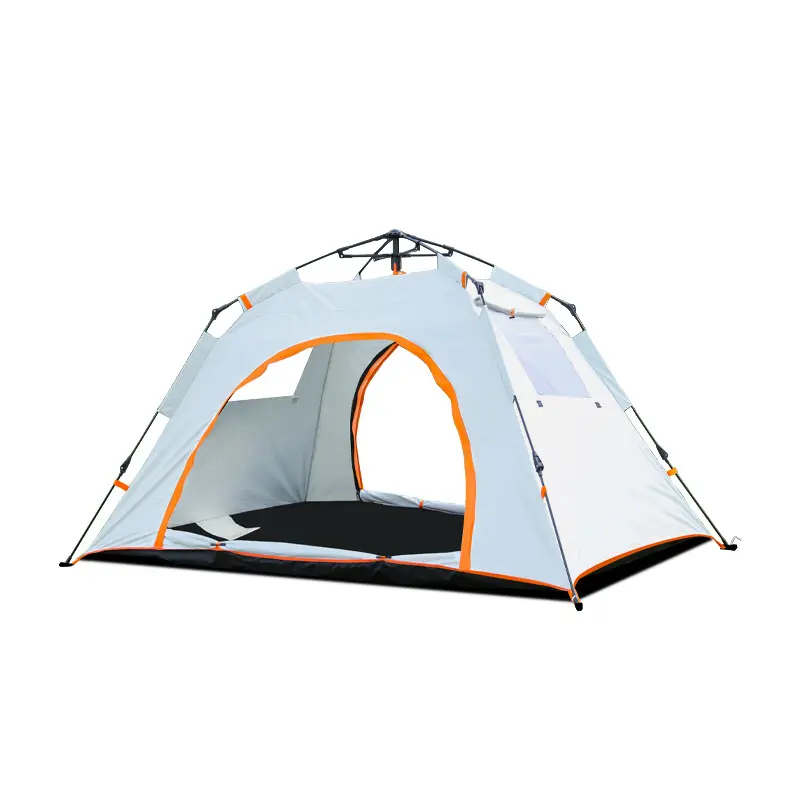 אוהל קמפינג חיצוני עם שמשייה לבן עמיד למים באיכות גבוהה אוטומטית