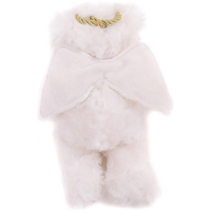Ours en peluche de haute qualité avec des ailes blanches et un <span class=keywords><strong>halo</strong></span>, tenant une étoile avec l'espoir, la paix et le plaisir, cadeaux en peluche douce pour Noël - Product Image 2