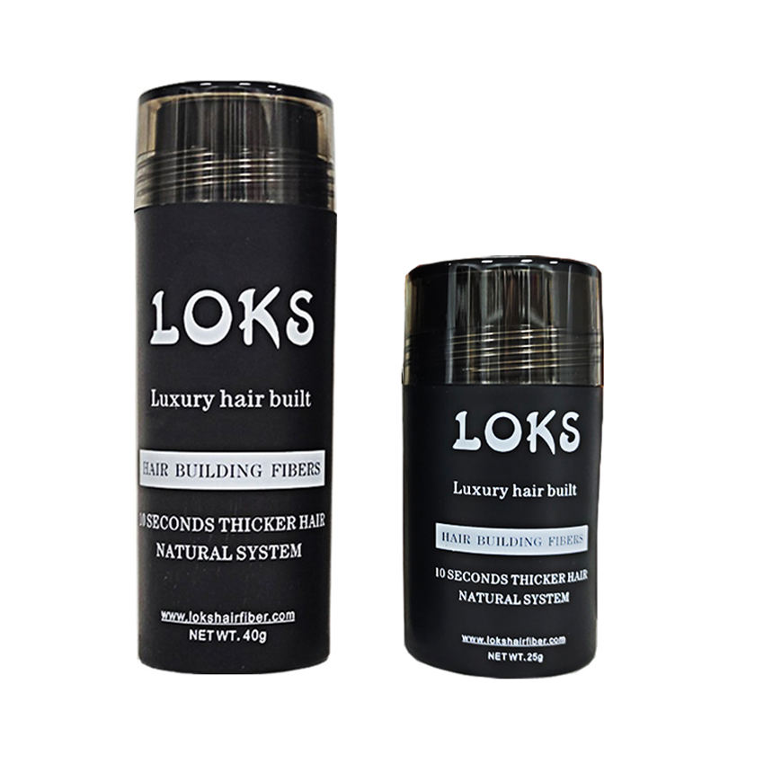 black hair building fiber