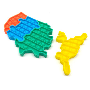 Gioco Educativo per Bambini 2025, Puzzle della Mappa del Mondo, Giocattolo Antistress in Gomma Unisex - Product Image 3