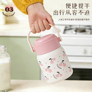 Braising <b>Insulated</b> Food Jar 316 Stainless Steel Large Capacity With Spoon Portable <b>Lunch</b> <b>Box</b> For Office Outdoor Use - Product Image 5