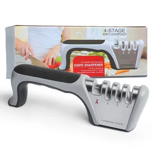 Tengasah-afilador de cuchillos profesional para cocina, herramienta 4 en 1 para afilar cuchillos, reparación rápida