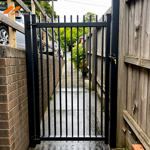 Aluminum Horizontal Blade <b>Privacy</b> Gate Salt Spray Tested Exterior Divider for Coastal Villa and Landscape Projects - Product Image 1