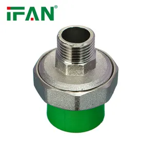 IFAN Customization PPR Brass Thread Union PN25 Plastic Water Pipe System Fittings PPR Pipe Fittings