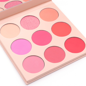 Long Lasting High Pigmented Face 9 Colors Shimmer <strong>Matte</strong> <strong>Blush</strong> Palette Private Label - Product Image 5