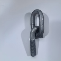 Crochets de levage robustes en acier au carbone galvanisé à chaud de 10 mm pour la levée de structures en acier industrielles, sur mesure