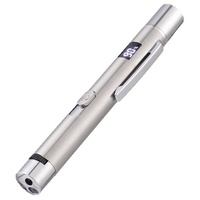 Puntatore Laser Interattivo per Gatti in Acciaio Inossidabile Durevole 3-in-1 USB con Display Digitale del Livello della Batteria