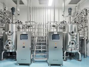 Cuve de fermentation 150L avec agitateur, moteur et pompe pour la fermentation de cultures vivantes, souches bactériennes à haut rendement, contrôle automatique k BLBIO-SCUC - Product Image 4