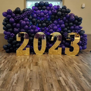 ป้ายกระจกตกแต่งงาน ตัวอักษรโลหะสีทองขนาดใหญ่ 3 ฟุต/4 ฟุต พร้อมขาตั้ง ตัวเลขขนาดใหญ่สำหรับงานปาร์ตี้<span class=keywords><strong>วัน</strong></span><span class=keywords><strong>เกิด</strong></span> - Product Image 4