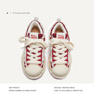 גלגל המזלות הדרקון הירח השנה החדשה מהדורה של גברים/נשים/זוגות אופנתיים עבה הבלעדית מומס לוח אדום נעליים סגנון הליכה - Product Image 3