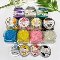 Capsules grossières de sel de cristal aromatique de Spa transfrontalier exfoliant pour la peau de poulet gommage nettoyant pour le corps pour les pieds
