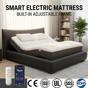 Lit intelligent multifonctionnel avec contrôle par application, matelas en mousse à mémoire de forme taille King, certifié CE/ISO, lit intelligent OEM S1 pour appartement et maison - Product Image 1