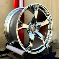 Nouvelles jantes en alliage d'aluminium forgé chromé argenté en 2 pièces pour voitures particulières G37/Q50/350Z/370Z/Nismo V1 - Design multi-rayons