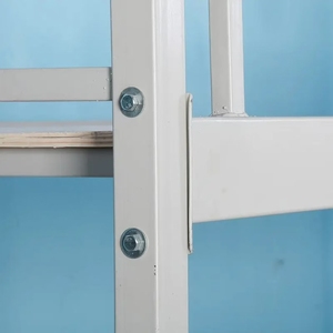 Lit Double Moderne en Métal en Promotion pour Dortoir Scolaire, Appartement, Hôtel, Villa – Lit d'Étudiant Portable, <span class=keywords><strong>Extensible</strong></span> et Réglable - Product Image 3