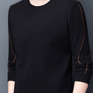 Men's Crew Neck <b>Long</b> Sleeve <b>T</b>-<b>Shirt</b>, Comfortable Solid Color Casual Style - Product Image 6